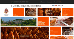 Desktop Screenshot of consorzioprosciuttomodena.it